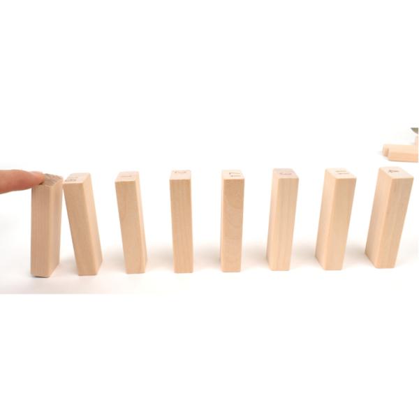 Oz Toy Wooden Jenga Game High-end 48p, Mixed Colors