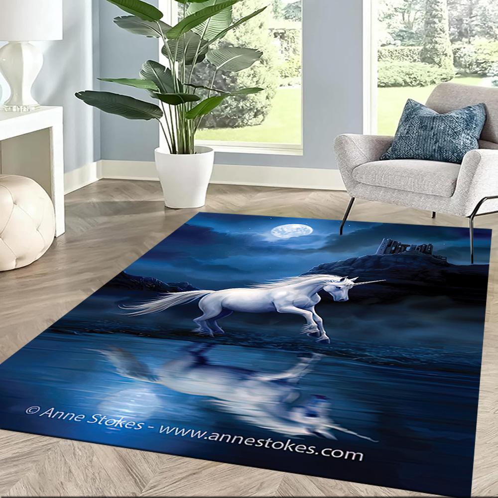 Gothic Style Floor Rug Office Rug Perfect for Foyer Game Room Kitchen Living Rooms Anti-slip Rug Office Home Decor Perfect Gift for Women/Men
