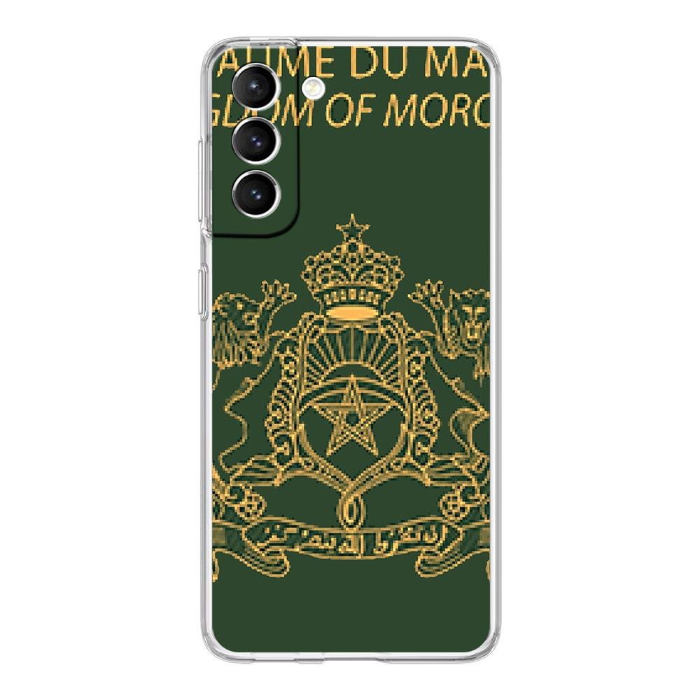 Morocco Flag Passport Phone Case For Samsung Galaxy S21 Plus S20 FE S22 Ultra 5G S10E S10 S9 S8 Note 20 10 Lite Clear Cover Soft