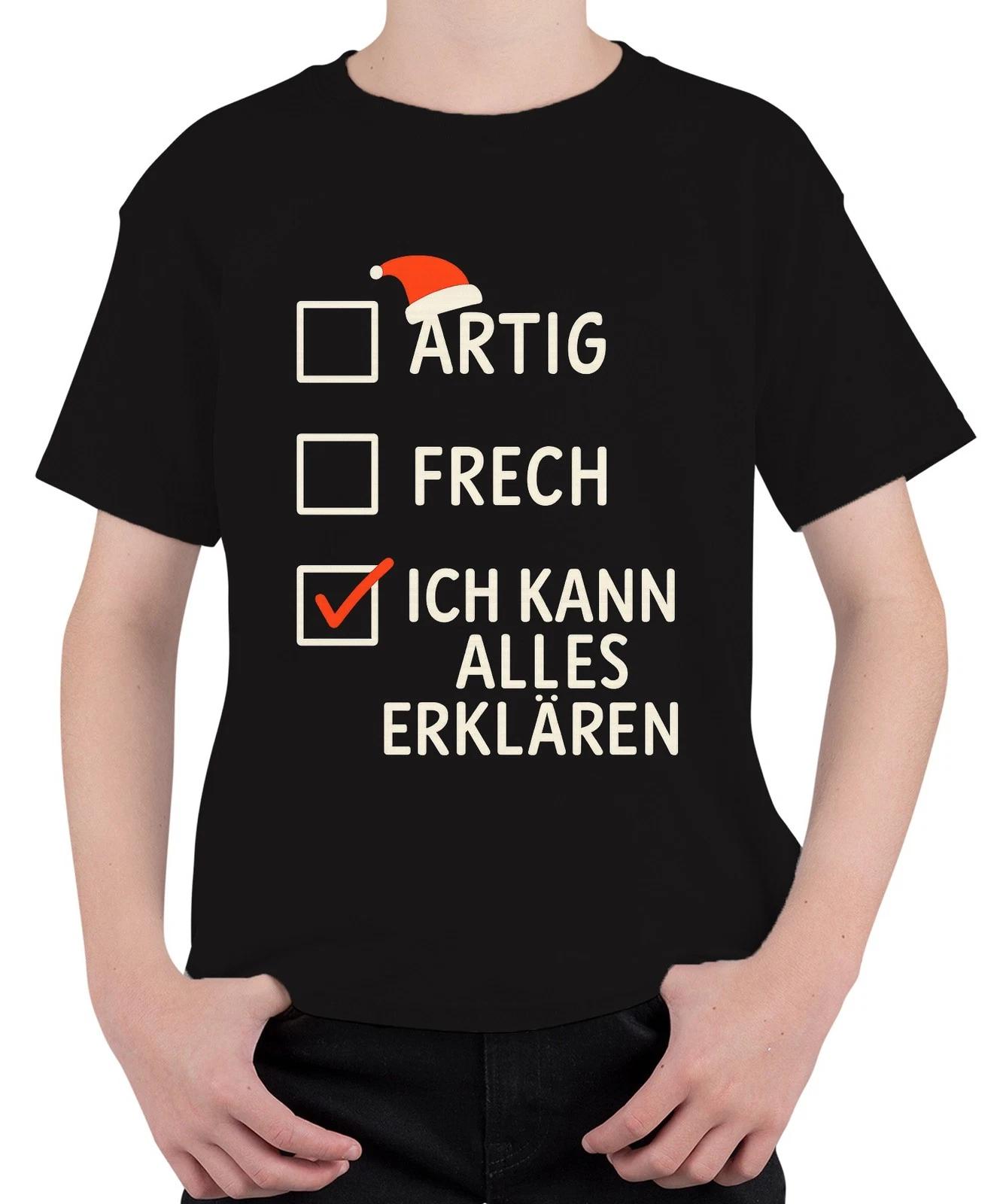 lustiges Weihnachtsgeschenk Ich kann alles erklären frech Spruch Unisex Kinder T L