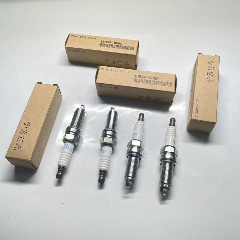 

4Pcs 18844-10060 SILKR6C10E Iridium Spark Plug For Hyundai Kia Morning Picanto Stonic 2017~ 1884410060 Ignition Candles