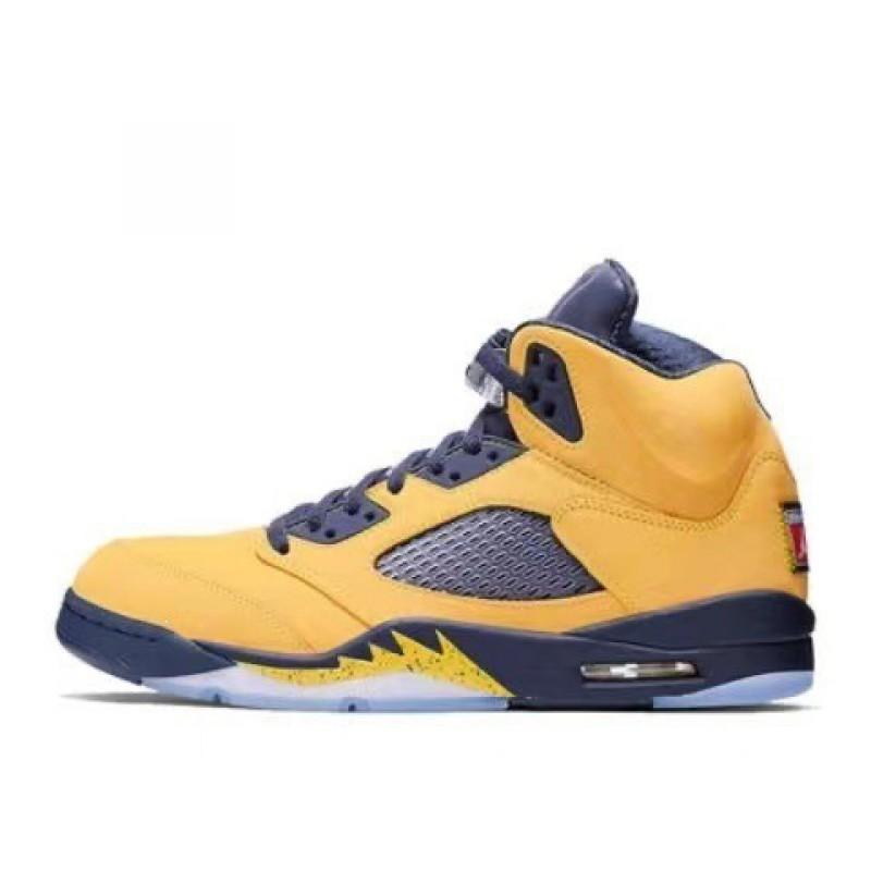 Men Women Basketball Shoes AJ5 Style Mid Top Sneakers With Air Cushion Rubber Sole Running Court Outdoor