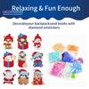 1 Set Diamant-Malerei-Aufkleber zum Selbermachen, Cartoon-Muster, Weihnachten, Strass-Aufkleber-Set für Urlaubsdekoration