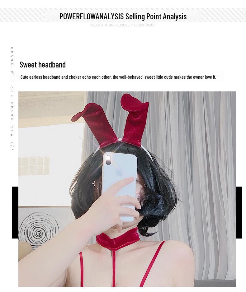 Festive Lingerie: Bunny Girl Costume for Christmas Role Play