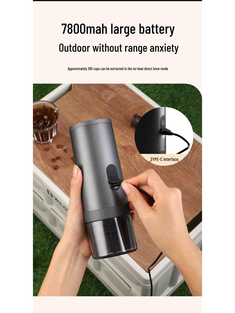 Wireless Portable 3-in-1 Italian Espresso Maker for Outdoor Use
