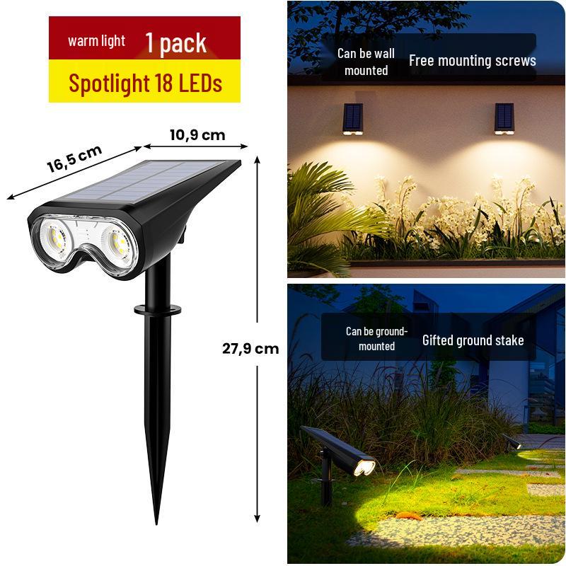 High Brightness Outdoor Solar Tree and Garden Landscape Spotlights - Waterproof Decorative Lawn Lights