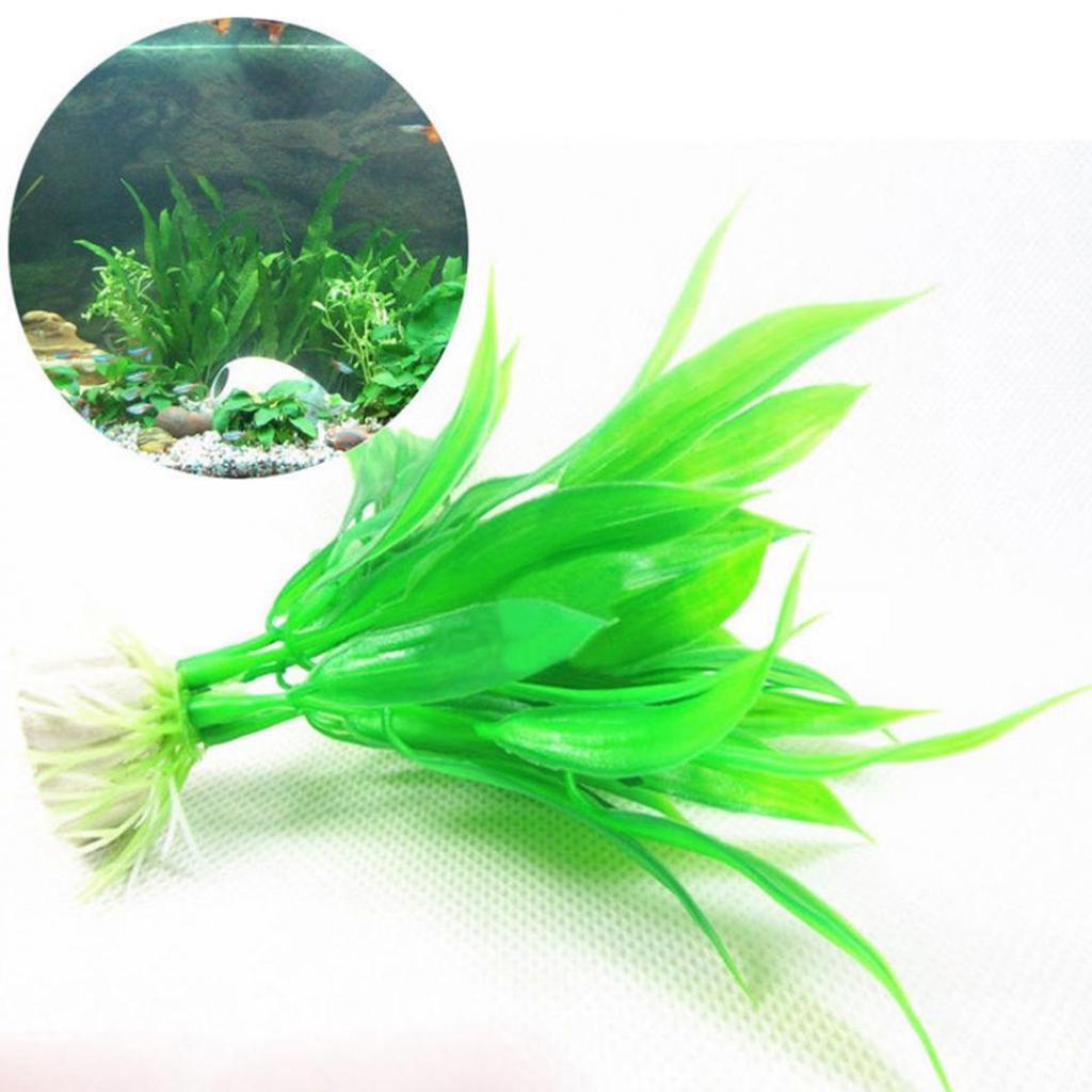 1PC Artificial Water Grass Green Plant Fish Tank Aquarium Decor Plastic Ornament