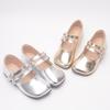 Children's Leather Shoes, New Spring and Autumn Models, Children's Princess Shoes, Soft-soled Shoes for Little Girls, Baby Single Shoes Gold Chelsea