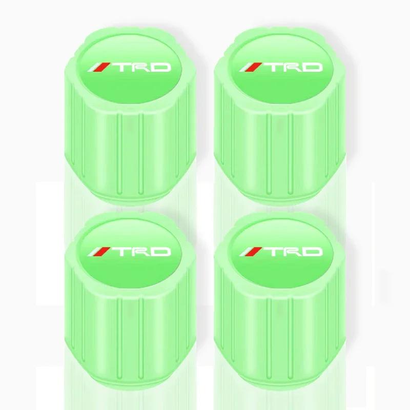 Lichtgevende Ventieldoppen voor Autobanden Fluorescerende Motorwielwielband Voor Toyota Chr Corolla Yaris Rav4 E150 E120 Land Cruiser 200