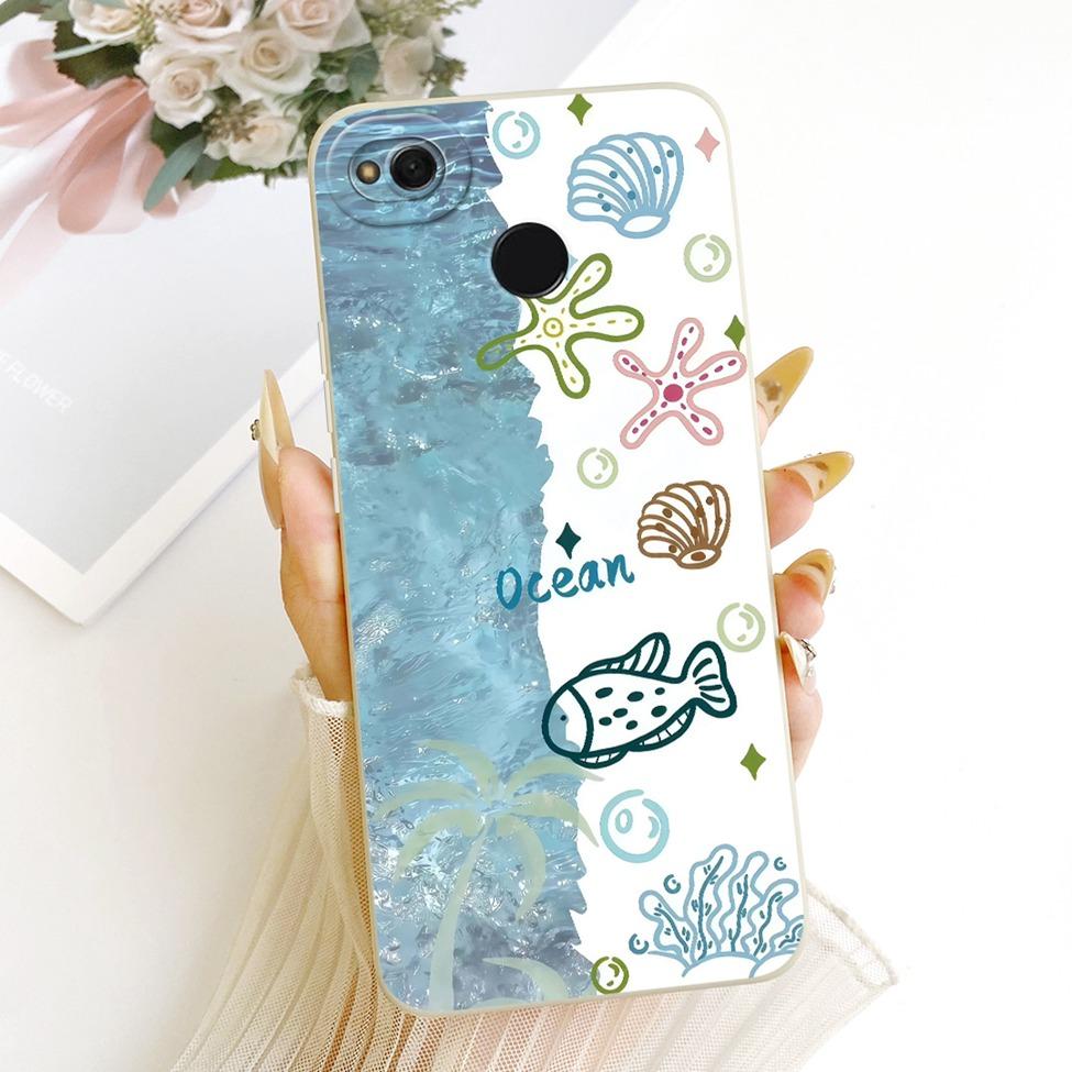 Phone Casing For Redmi 4x Cover Fashion Cartoon Cute Funny Painted Silicone Case For Xiaomi Redmi 4x