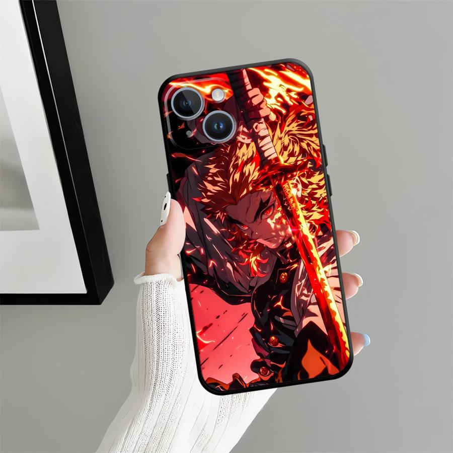 Demons Anime Slayer Case for iPhone 12 X XS XR 17 16 Pro Max 11 SE 17Air 14 7 8 13 Mini 15 Plus Soft Back Phone Cover
