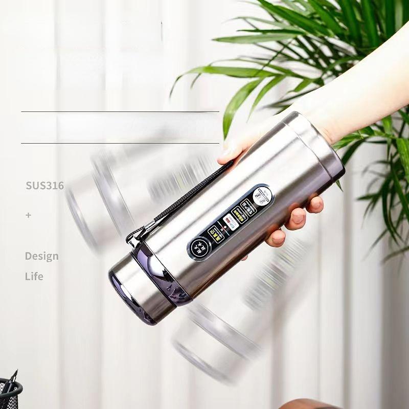 Large Capacity Thermos Cup 600ml /800ml/1000ml Vacuum Flasks Portable Stainless Steel Thermos Cup Water Bottle Travel Tea Mug Office Thermos Cup