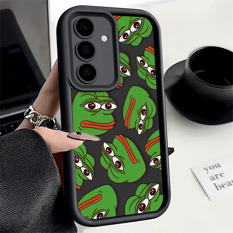 Phone Case for Samsung Galaxy S26 S25 Ultra S24 FE Funny Sad Forg P-Pepe Meme Shell S23 Plus S22 + S21 S20 5G Soft Silicone Fund