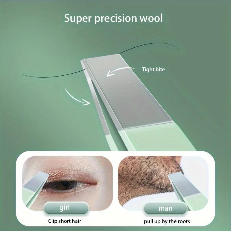 4 PCS Stainless Steel Eyebrow Clippers Set Hair Removal Forceps Oblique And Straight Mouth Eyebrow Trimming Clip Beauty Tool