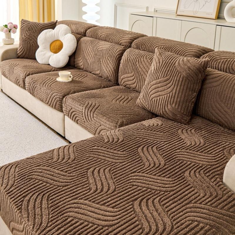 Full-Coverage Universal Fit Sofa Cover All-Season Use 3-Seater With 1 Chaise Lounge Covers Corner Couch Cushion Slipcovers