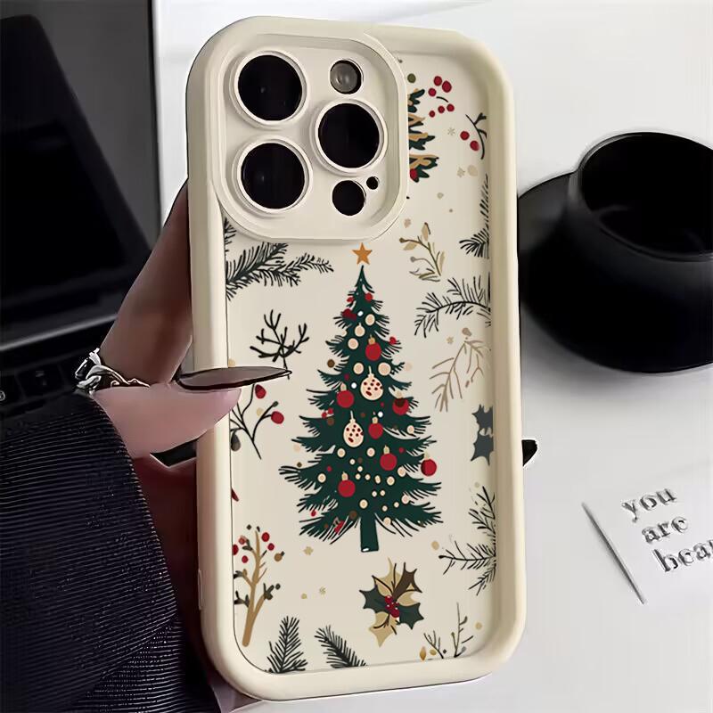 Merry Christmas Tree Silicone Phone Case for Xiaomi Redmi Note 14 13 12 11 Pro Plus 4G 5G 12S 11S 10S 10 9 9S 8 14C 13C Cover