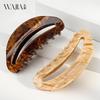 Pinza de Pelo Grande de Acetato Francés Wjia para Mujer