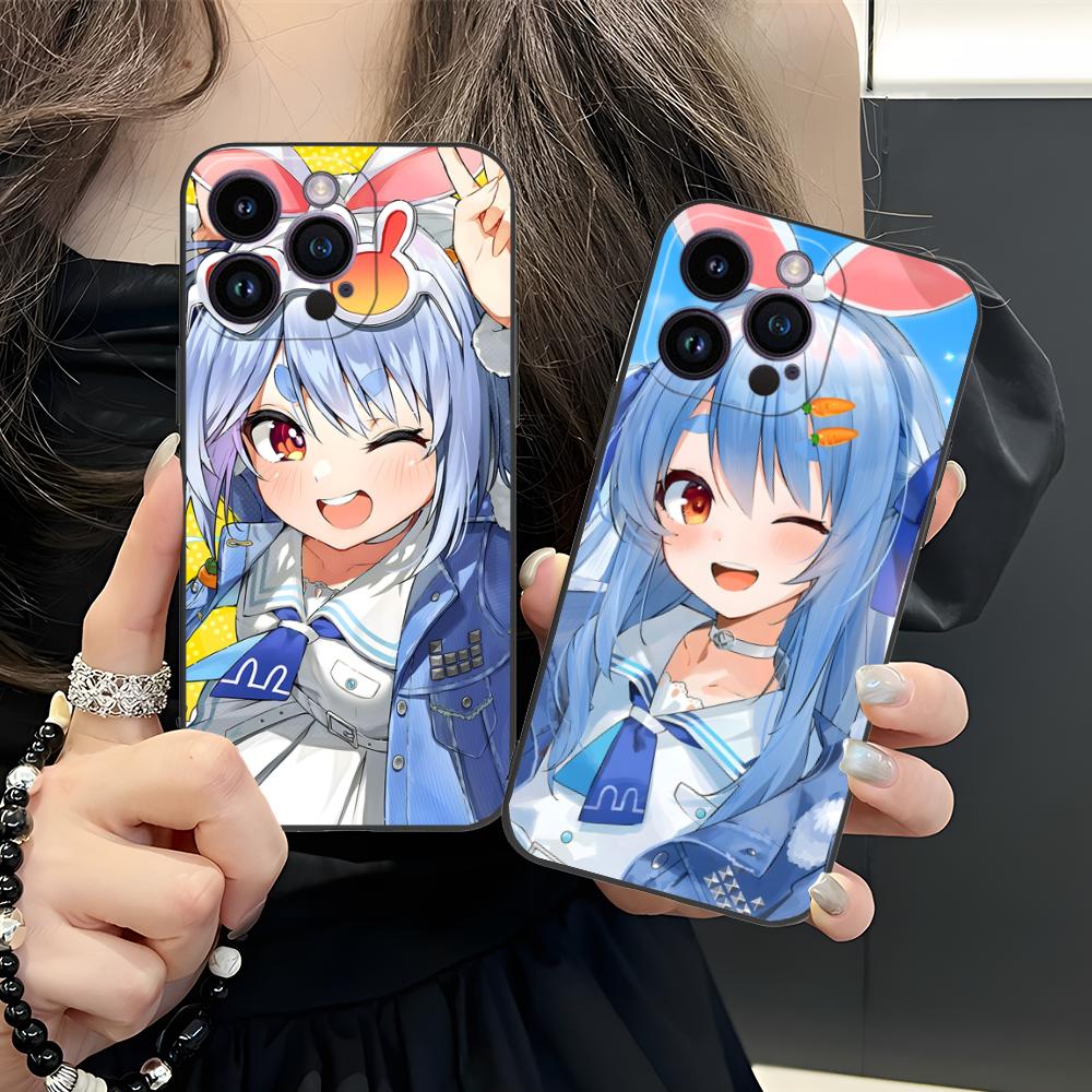 Holo Usada Pekora Matte TPU Mobile Phone Case for iPhone 17 16 15 14 13 12 11 X XR XS 8 7 Air Pro Max Plus Mini Colorful Cover