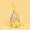 6Pcs Eid Mubarak Candy Box Moon Lantern Gift Cookie Packaging Boxes Bags Ramadan Kareem Decor Muslim Islamic Party Supplies 2024