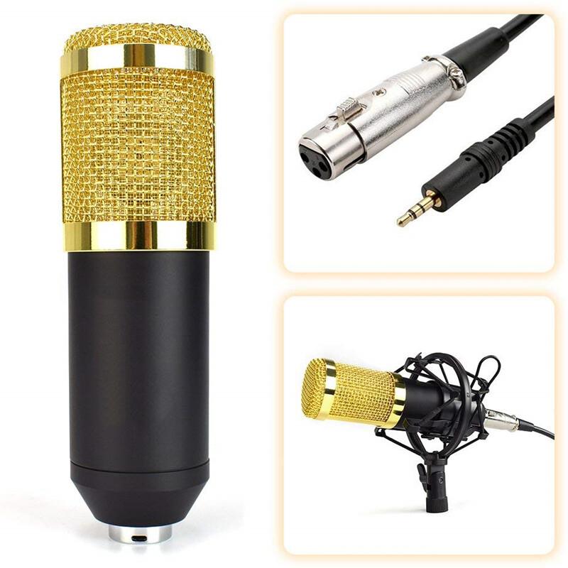 Condenser Microphones Hanging Microphones Studio For KTV Karaoke Radio Braodcasting Singing Recording Computer Live Microphone