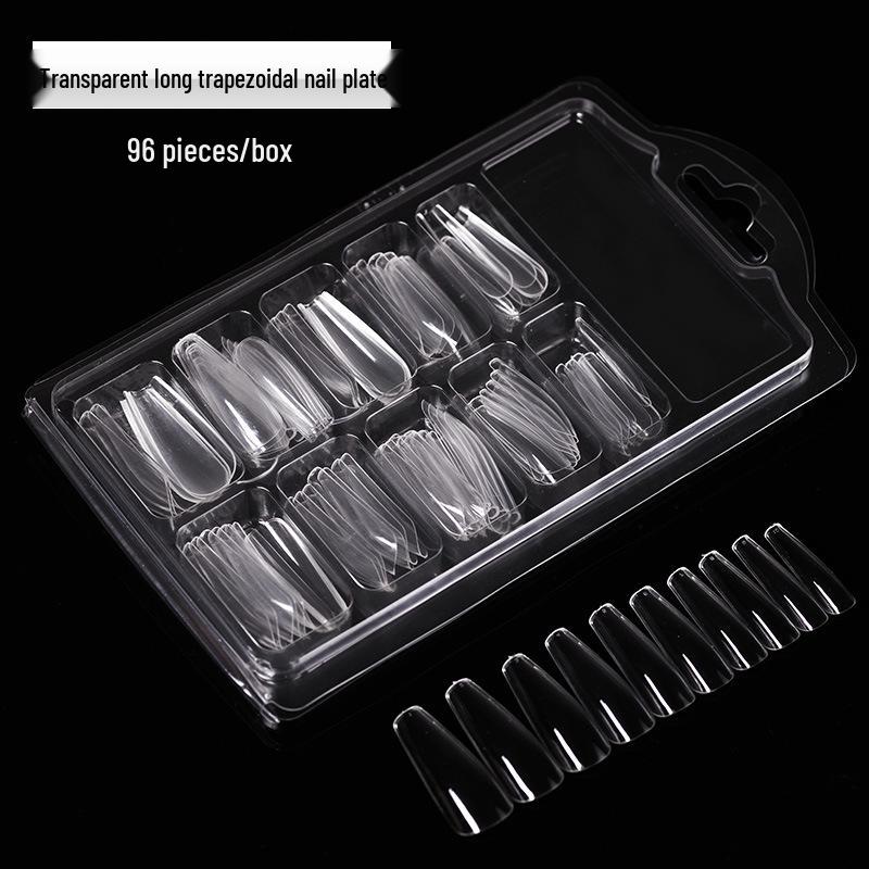 Transparent Frosted Reusable Nail Extensions - Super Thin No-Trace Nail Art Tips for Women