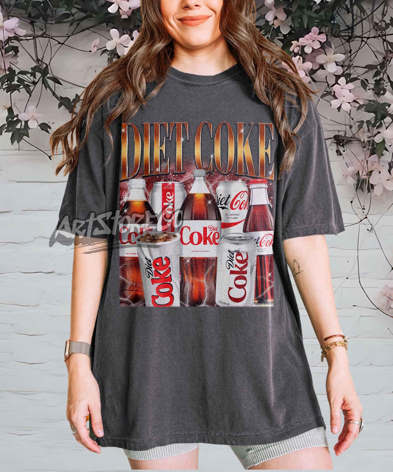Retro Diet Coke Graphic Tee, Vintage Soda Apparel, Unisex Comfort Colors Shirt XL