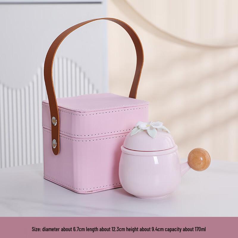 Jun Seventeen DH Petal Ceramic Mug Pink Handbag