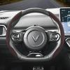 Vcxja9 Suitable for Vinfast Anti-Slip Buckle Segmented Suede Steering Wheel Cover Vf 3 5 6 7 E34 8 9 Herio Limo Green and 