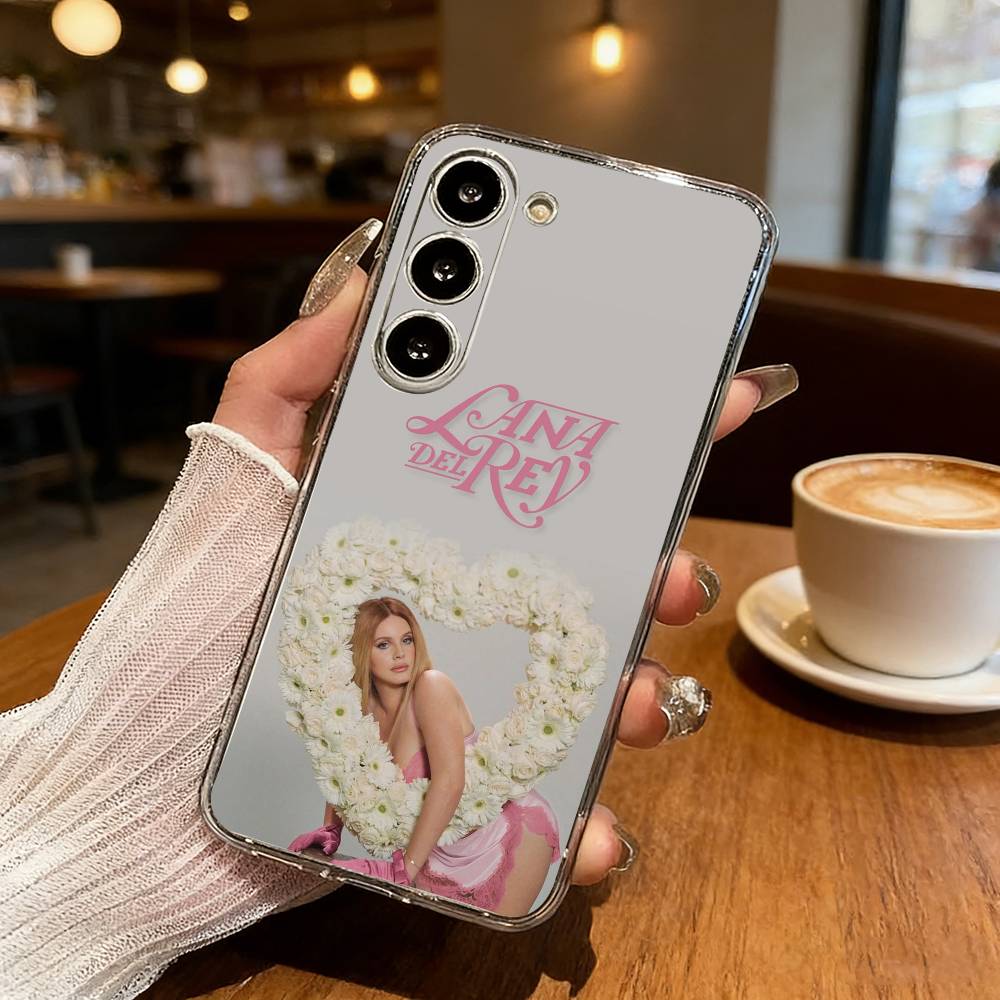 L-Lana D-Del R-Rey Singer Phone Case For Samsung S25,S24,S21,S22,S23,S30,Ultra,S20,Plus,Fe,Lite Transparent Cover