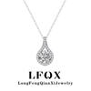 Angel's Tear 3 Carat Moissanite Necklace - S925 Sterling Silver Water Drop Pendant for Women