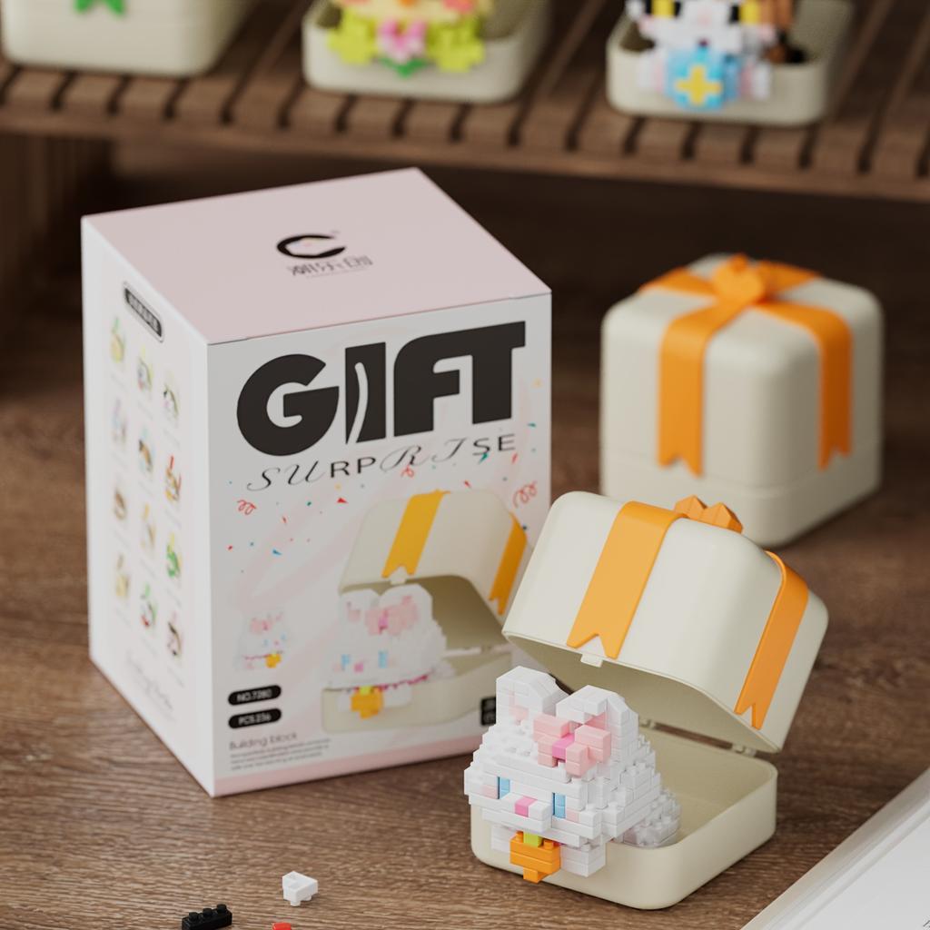 Animal Gift Box Series Desktop Decoration Holiday Gift-Halloween/Thanksgiving/Christmas Gift