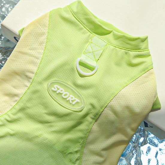 Summer Cooling Dog T-Shirt Ice Silk Fabric Sun Protection Dog Tee Breathable Quick-Dry Tee Shirt for Small Medium Dogs