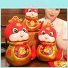 Luxurious 2025 New Year Snake Plush Doll Charming Zodiac Snake For Good Fortune Gifts