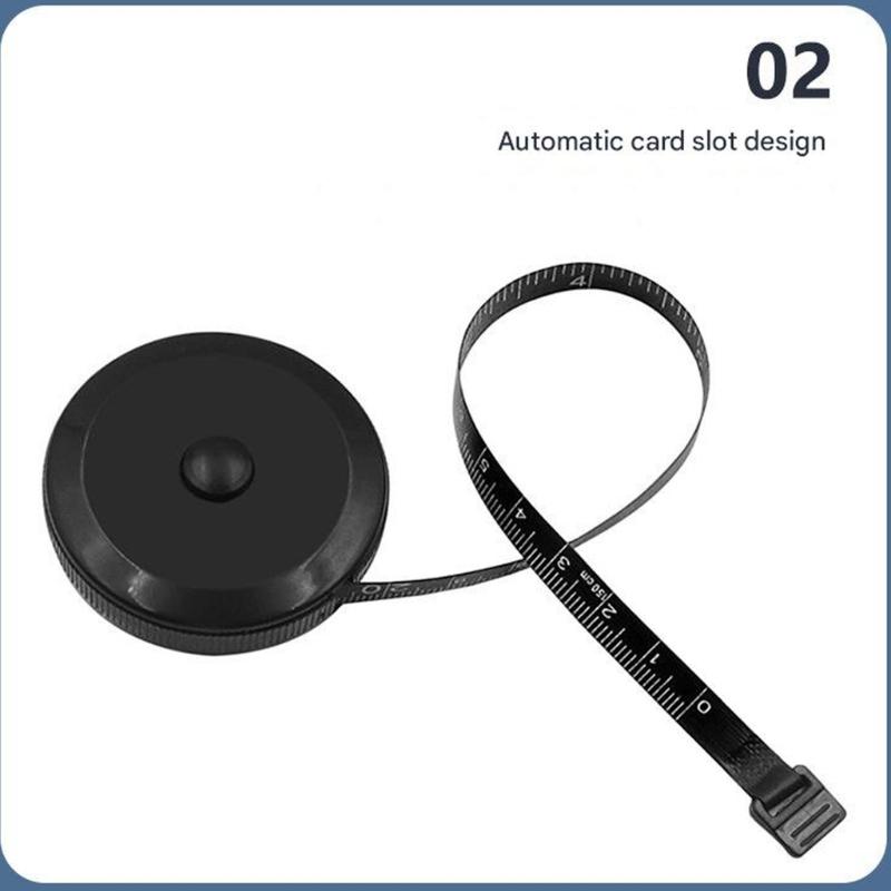 Practical Retractable Measuring Set With 150cm Steel Tape And 200cm Soft Cloth Measure Ideal For DIY Sewing Construction