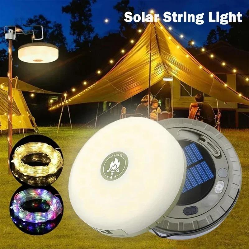Camping Lamp RGB String Lights USB Rechargeable Lantern LED Flashlights Recyclable Tent Light Belt Outdoor Garden Decoration