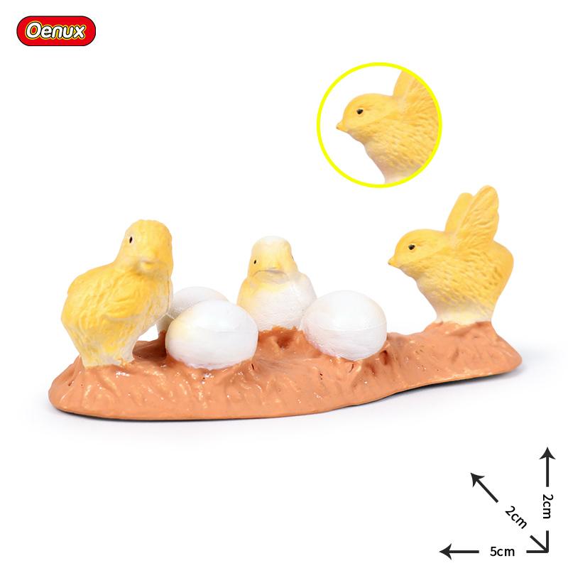 

Oenux Милые животные на ферме Курица Индейка Цыпленок Петух Фигурка Модель Фигурки Птица Миниатюрная Обучающая ПВХ Детская Игрушка