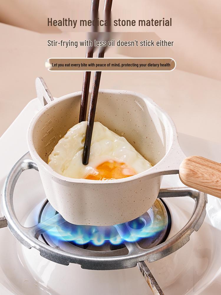 Maifan Stone Non-Stick Oil Splatter Mini Pan for Fried Eggs