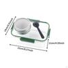 Salad Box Bento Easy to Clean Storage Jar Portable Fruit Food Container with Dressing