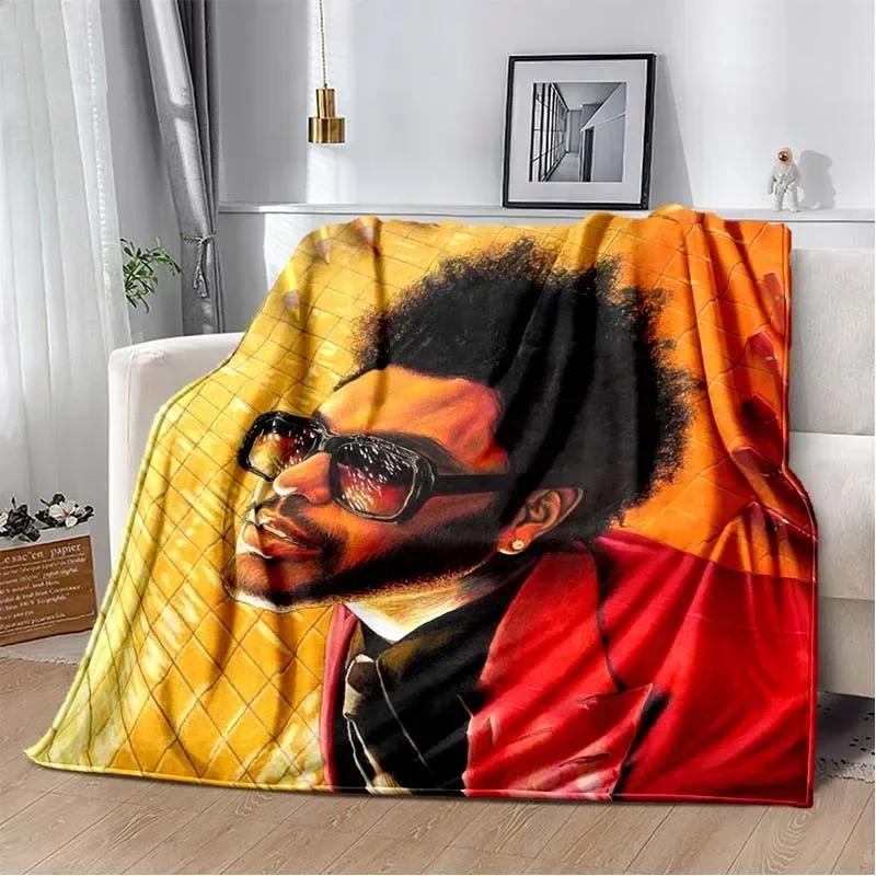 The W-Weeknd Rapper Music Album Blanket 3D Flannel Blanket Soft Throw Art For Home Decor Bedroom Sofa Naps Picnic Gifts Present