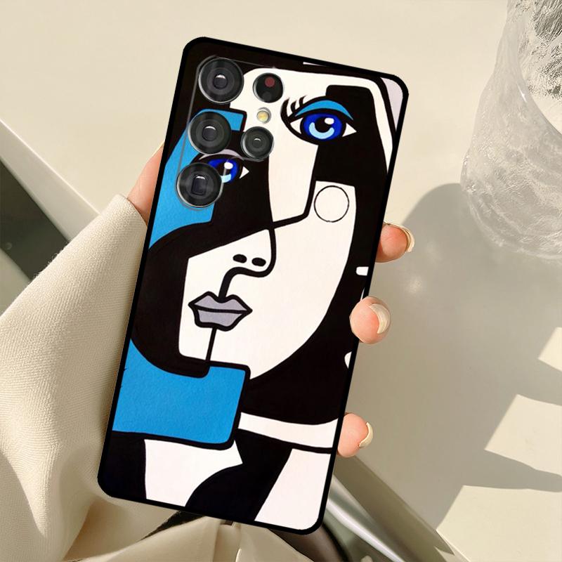 

Abstract Portrait Art Painting Case For Samsung Galaxy S25 Ultra S21 S22 S23 S24 Ultra S9 S10 Plus S20 FE S24 FE Back Cover Galaxy S23 FE