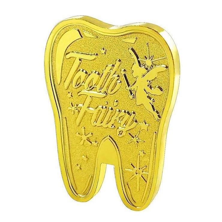 Tooth Fairy Keepsake: Gold Coin Storage Box for Children's Lost Teeth