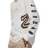 Jordan Allover Retro Long Sleeve Tee Logo Print Crew Neck Kids Tops Off-White 95C614-782