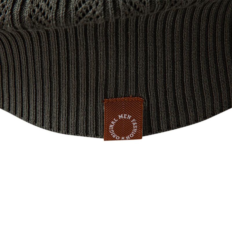 Callaway 2025 Autumn and Winter Embroidery New Men's Sweater Long Sleeved Knitted Sweater Half Zipper Business Casual Thin Sweater Men