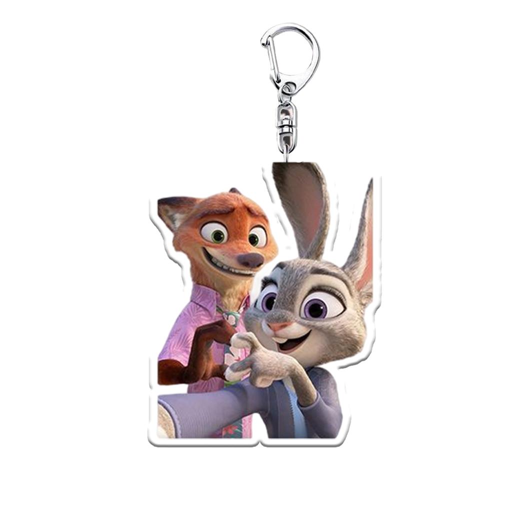 Set Of 1 Anime Acrylic Keychain Double Side Pendant Keyring