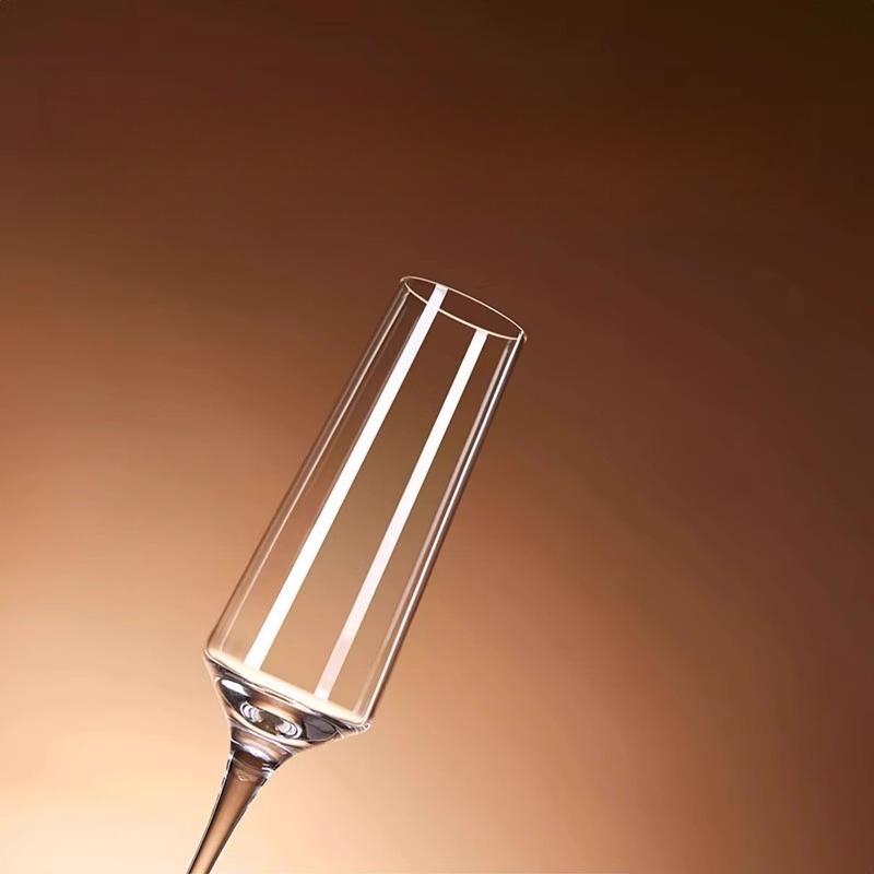 2-piece Set Ins High Beauty Crystal Glass Champagne Glass Home Wine Glass Cocktail Tall Glass Sparkling Slightly Drunk
