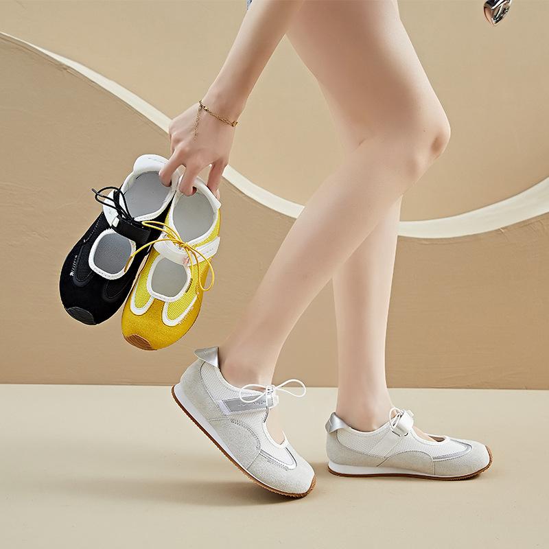 Korean Version of Hollowed-out German Training Shoes for Women In Summer Mesh Breathable New Style Student Running Sports Casual Shoes
