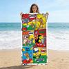 Tom&Jerry Cartoon Bath Beach Towel Soft Microfiber Flat Print Absorbent for Pool Camping Beach Travel Swimming Gift