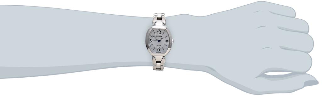 Citizen Exceed Titanium Model Silver Eco-Drive Radio-Controlled Watch, ES8060-57A,