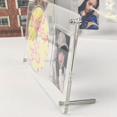 Cd Picture Display Stand Frame Transparent Acrylic Photo Frame Photocard Holder Idol Postcards Protector Room Decor