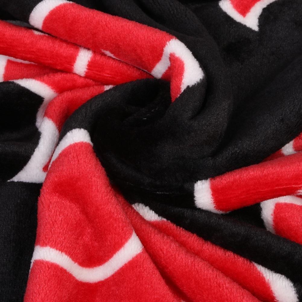 Naruto Xiao Red Cloud Coral Fleece Blanket Soft Warm Plush Rug Mattress Sleeping Towel